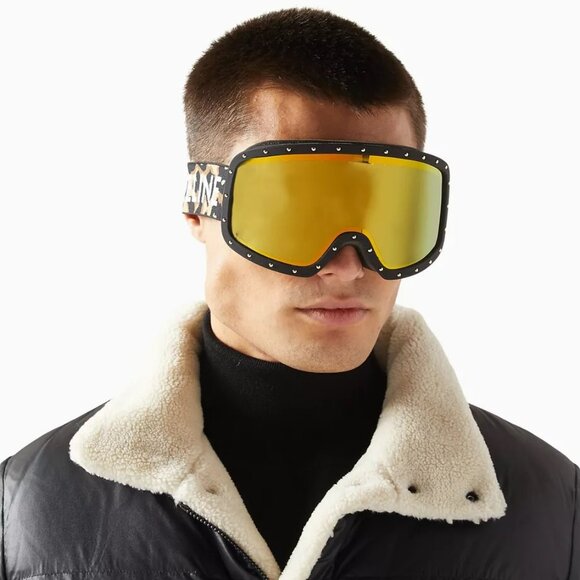 Celine CL40196U SKI MASK Women 99C Animal Gold Mirror NEW AUTHENTIC - Picture 13 of 14